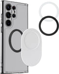 metisinno Magnetic Base Plus Compatible with PopSocket Phone Grips Magnetic Phone Accessories for MagSafe Ring Adapters for MagSafe Included White