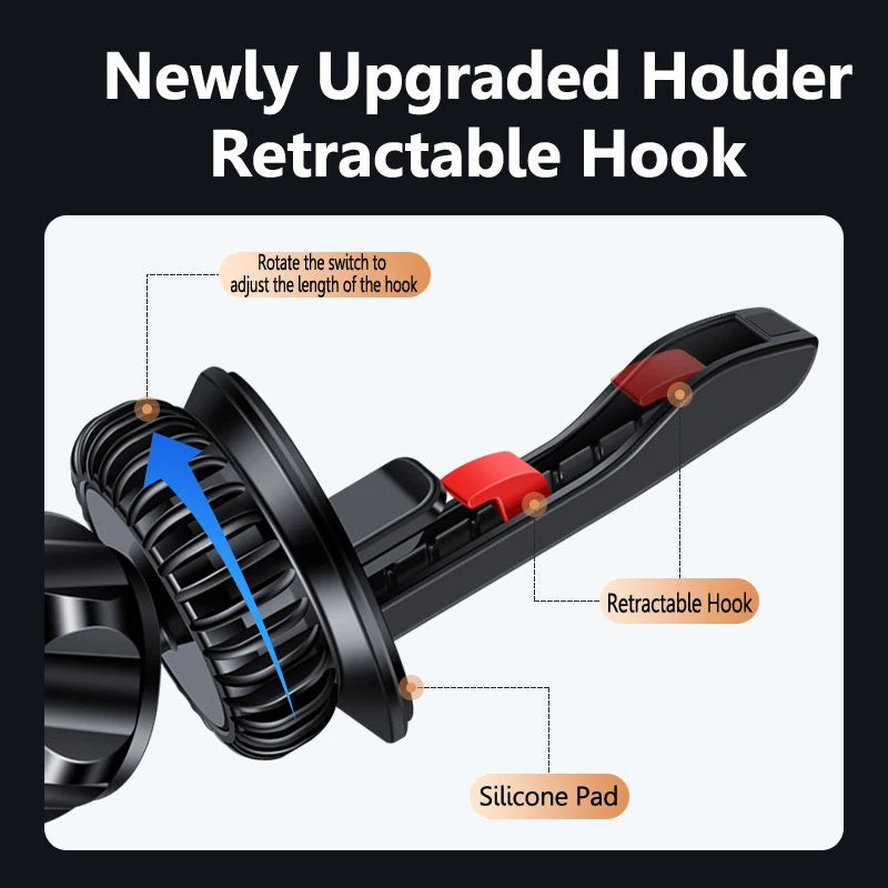 Magnetic Phone Holder Compatible With MagSafe Car Mount for iPhone 14 13 12 Car Air Vent Clip Cellphone Mount Phone Bracket