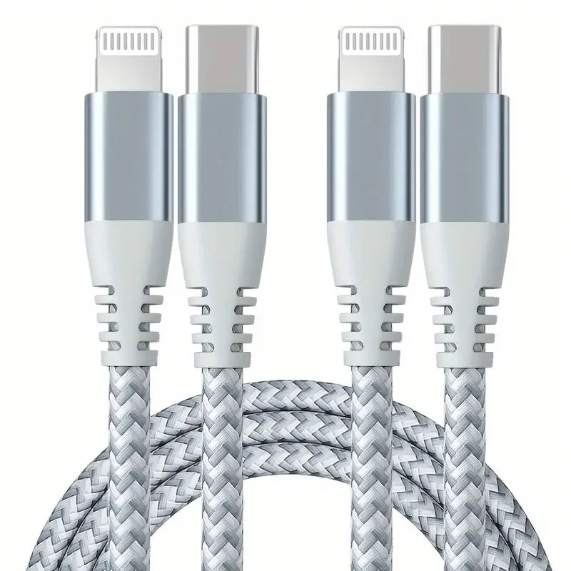 1PC 2PCS MFi Certified Fast Cable durable Nylon Braided Cord USB C to Lightning Cable Fast Charging Data for iPhone 14 13 12 11