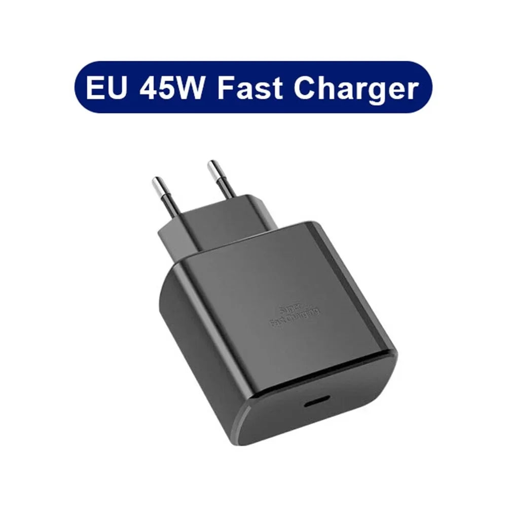 45W PD  Super Fast Charger for Samsung for Galaxy S24 Ultra S23 S22 S21 Plus Note10 A54 A34 5A Quick Charging Type C Data Cable