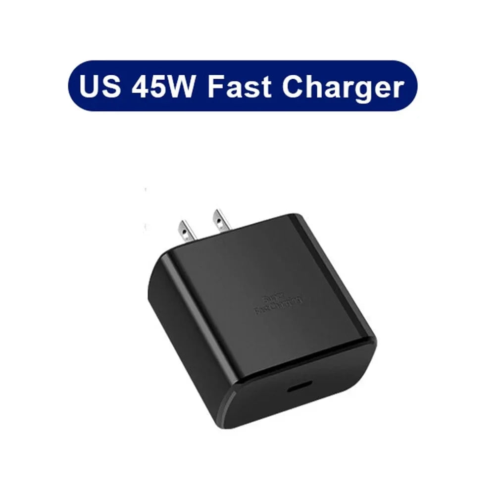 45W PD  Super Fast Charger for Samsung for Galaxy S24 Ultra S23 S22 S21 Plus Note10 A54 A34 5A Quick Charging Type C Data Cable