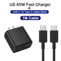 45W PD  Super Fast Charger for Samsung for Galaxy S24 Ultra S23 S22 S21 Plus Note10 A54 A34 5A Quick Charging Type C Data Cable